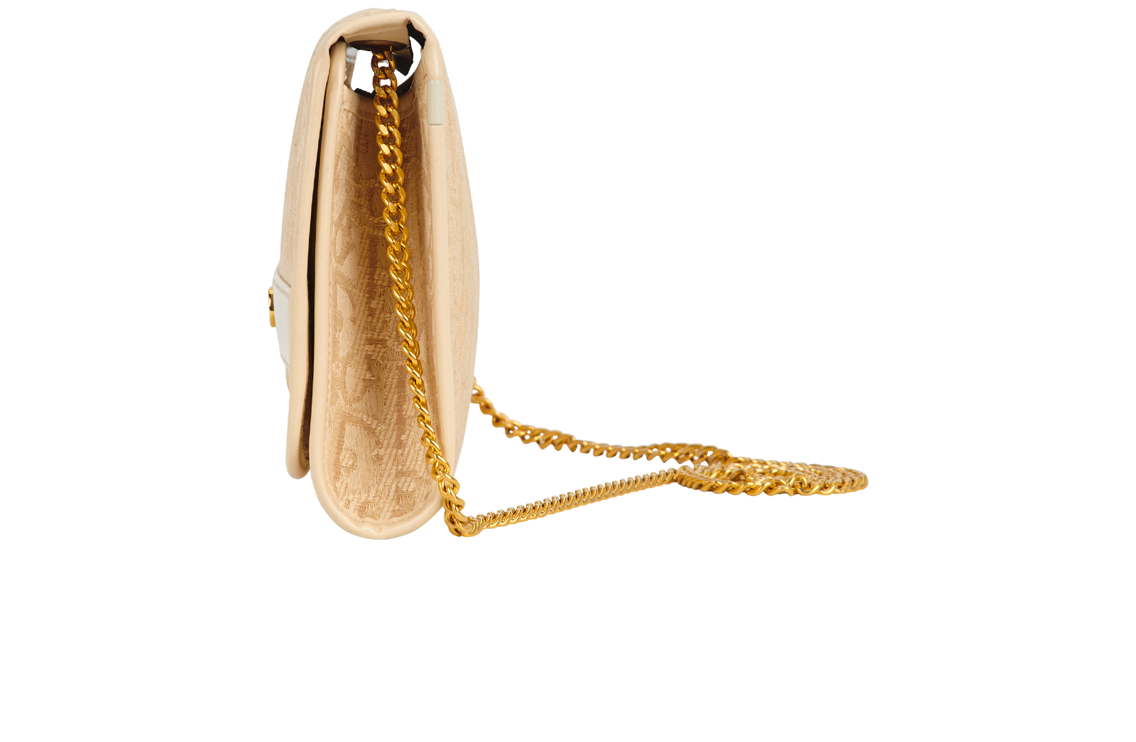 Christian Dior Vintage Trotter Crossbody Bag, &pound;450, Handbags, Cream, Canvas, Bottom view